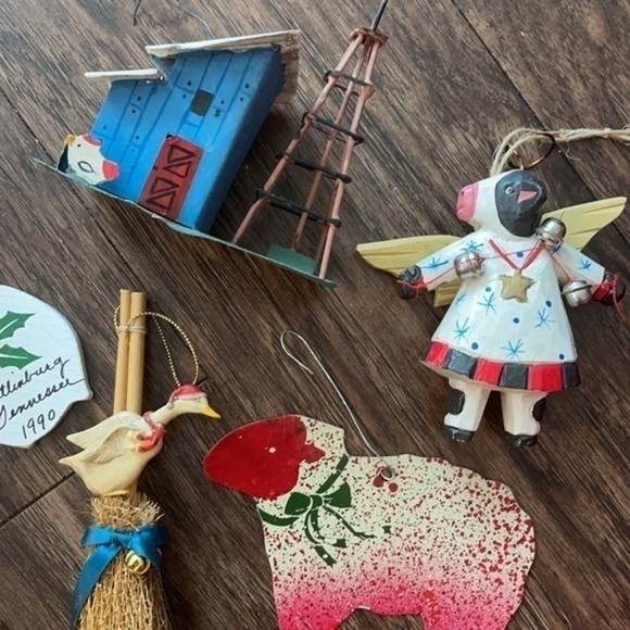 Christmas on the Farm Vintage animal ornaments 12 - Picture 5 of 14